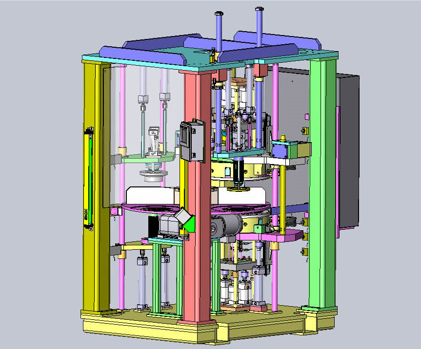【非標數(shù)模】TP60轉(zhuǎn)盤式電機壓裝機、自動化非標設備3D模型圖紙 STEP格式